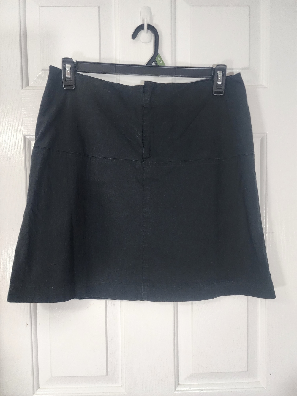 Banana Republic Black A-Line Stretch Mini Skirt Sz 12